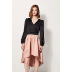 Robe trompe - l??il rose et noir