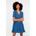 Robe  volants indigo