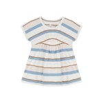 Robe volant�e ecru et bleu - absorba