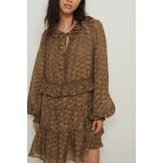 Robe volantée marron - na - kd Robe volantée marron - na - kd
