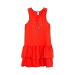 Robe volant�e rouge