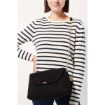 Sac bandouli�re en cuir anabel noir