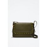 Sac bandoulire en cuir vert