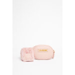 Sac  bandoulire et charpe rose
