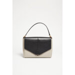 Sac  main en cuir dafne gris et noir
