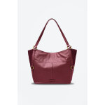 Sac port paule en cuirsam bordeaux