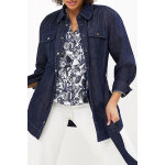 Saharienne en jean bleu marine - ikks women Saharienne en jean bleu marine - ikks women