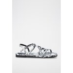 Sandales blanc et anthracite Sandales blanc et anthracite