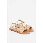 Sandales avec bride effet cannage