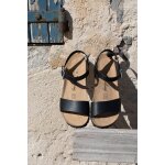 Sandales compenses esperance noir - sunbay