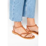 Sandales en cuir delkash camel Sandales en cuir delkash camel