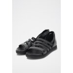 Sandales en cuir noir