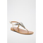Sandales en cuir satellite dor�