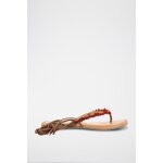 Sandales eileen en cuir marron