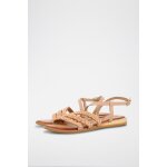 Sandales greig en cuir dor rose