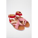 Sandales en nubuck fly2 rouge et rose
