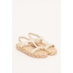 Sandales plateformes  semelle tresse