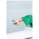 Sandales  talons en cuir de chvre greek - dor