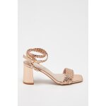 Sandales à talons doré rose Sandales à talons doré rose