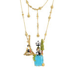 Sautoir dor� � l'or fin jaune