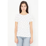 T - shirt blanc et bleu marine