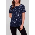 T - shirt bleu marine et blanc