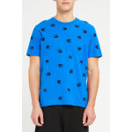 T - shirt bleu roi et noir
