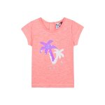 T - shirt corail chiné T - shirt corail chiné