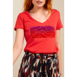 T - shirt en coton biologique corail - one step femme