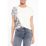 T - shirt crme et noir
