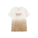 T - shirt dip and dye en coton biologique - ecru - ikks junior