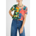 T - shirt en lin multicolore