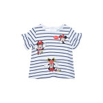 T - shirt minnie disney blanc et bleu marine