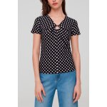 T - shirt  pois noir
