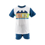 T - shirt et short batman la ligue des justiciers dc comics bleu clair et blanc T - shirt et short batman la ligue des justiciers dc comics bleu clair et blanc