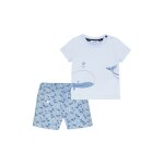 T - shirt et short blanc et bleu - absorba