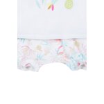T - shirt et short blanc et turquoise T - shirt et short blanc et turquoise