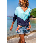 T - shirt turquoise et bleu marine T - shirt turquoise et bleu marine