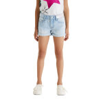 Short en jean bleu clair