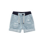 Short en jean et coton biologique bleu clair - ikks junior