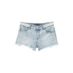 Short en jean et coton biologique bleu clair - ikks junior