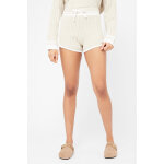 Short en laine m�rinos et lin beige