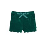 Short en velours vert