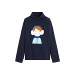 Sous - pull en coton biologique bleu marine - okabi