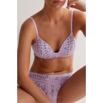 Soutien - gorge ampliforme bandaniz - mauve et noir