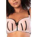 Soutien - gorge ampliforme charlotte rose et noir