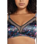 Soutien - gorge ampliforme jade noir et vert