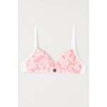 Soutien - gorge push - up corail et blanc