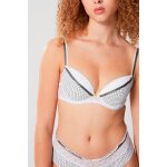 Soutien - gorge push - up lovely passion blanc et gris