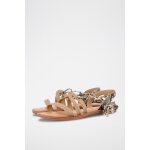 Spartiates en cuir de mouton manlius - beige